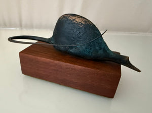 Vintage Bronze Sculpture Mouse