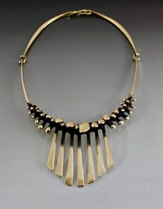 Necklace Bronze Bubbles with Fan