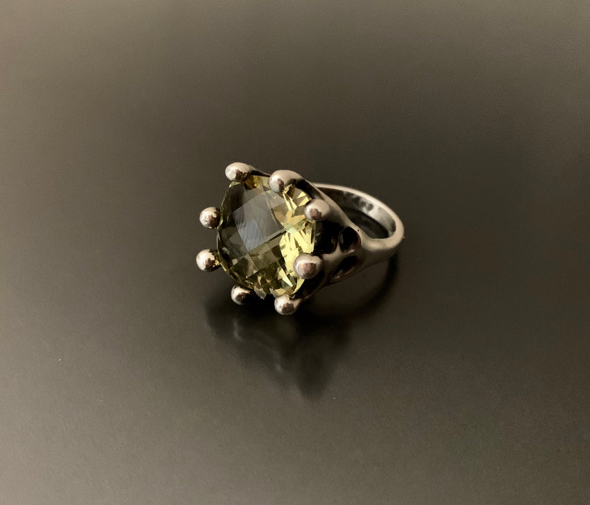 Sterling Silver Lemon Quartz Ring