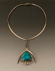 Vintage Jack Boyd Sterling Silver Turquoise Necklace
