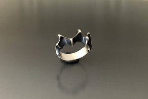 Ring Sterling Silver Ocean Waves - JACK BOYD ART STUDIO and RON BOYD DESIGNS