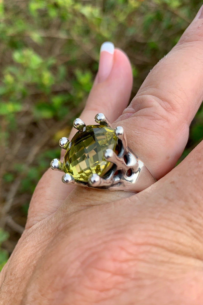 Sterling Silver Lemon Quartz Ring