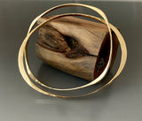 Bronze Bracelet with Two Interlocking Shapes