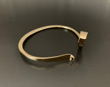 Bracelet Bronze Oval with Curl