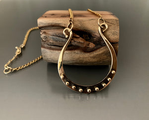 Necklace Bronze Horse Shoe