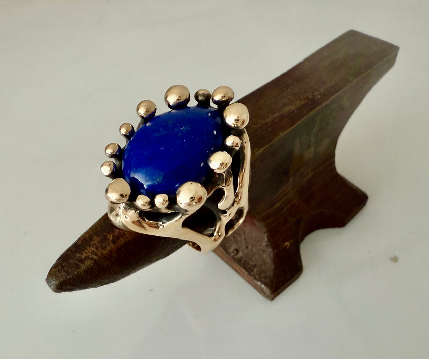 Lapis Bronze Ring