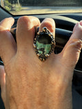 Ring Bronze with Blackjack Turquoise