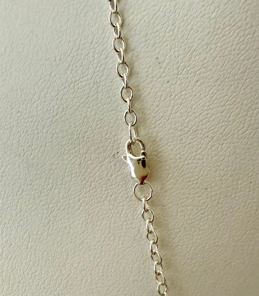 Necklace Sterling Silver with Cubic Zirconia