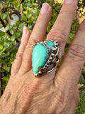 Ring Bronze with Desert Bloom Variscite