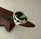 Ring Sterling Silver Black Jack Turquoise