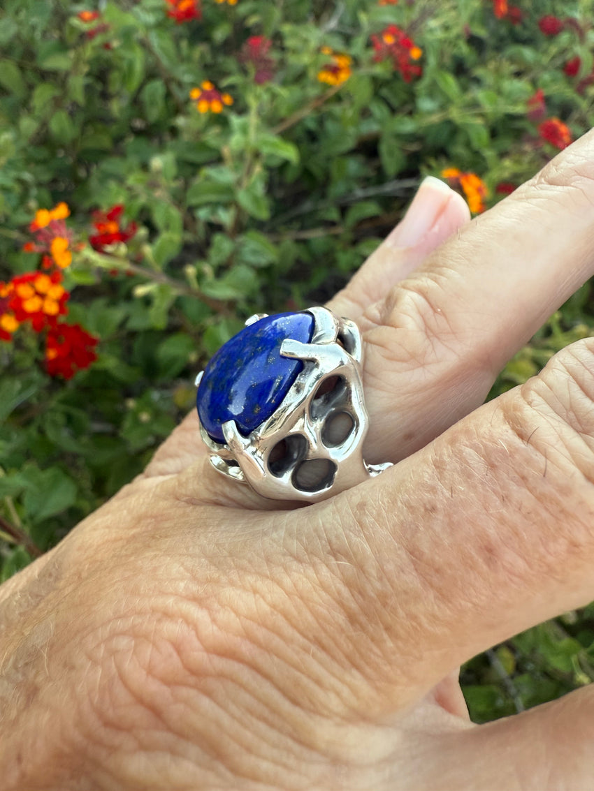 Ring Lapis Sterling Silver