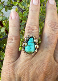 Ring Bronze with Royston Turquoise