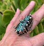 Ring Bronze with Cloud Mountain Turquoise