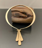 Bracelet Bronze Oval with 3 Dangles