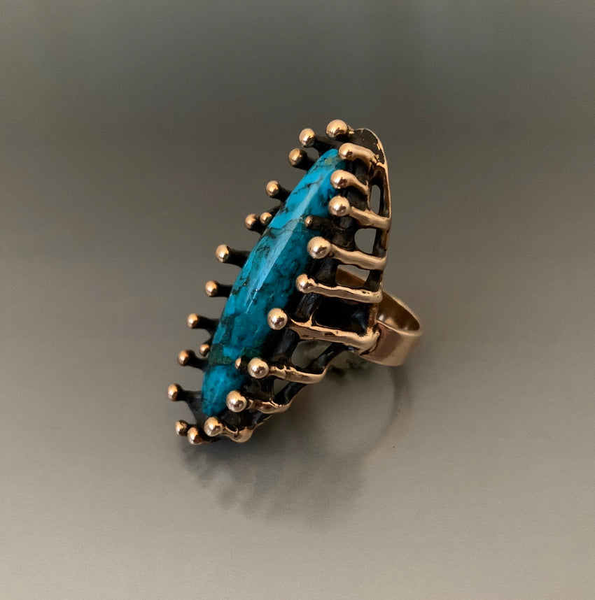 Ring Bronze Kingman Turquoise