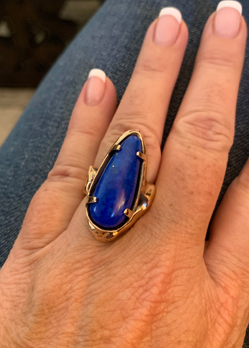 Ring Bronze Lapis Lazuli