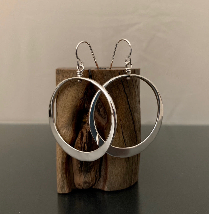 Sterling Silver Hoop Earrings (4 sizes)
