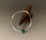 Bracelet Sterling Silver Square with Malachite