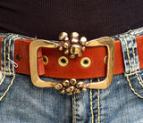 Bronze Belt Buckle with Bubble Accents - JACK BOYD ART STUDIO and RON BOYD DESIGNS