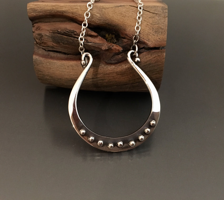 Necklace Sterling Silver Horse Shoe Pendant