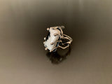 Ring Sterling Silver with White Buffalo Turquoise
