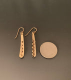 Earrings Bronze Peg Dangles