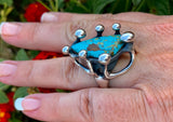 Ring Sterling Silver Kingman Turquoise