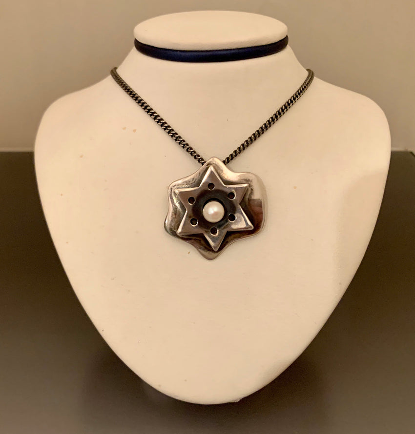 No Other Land: Silver and Gold Star of David Pendant Necklace for Men, Jewish  Jewelry | Judaica Web Store