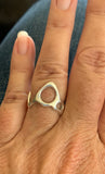 Ring Sterling Silver Organic Tiara