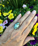 Sterling Silver No 8 Turquoise Ring