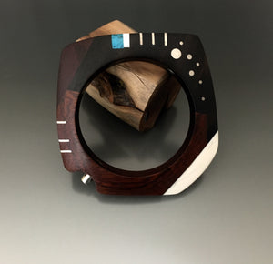 Exotic Wood and Inlay Bracelet - JACK BOYD ART STUDIO and RON BOYD DESIGNS