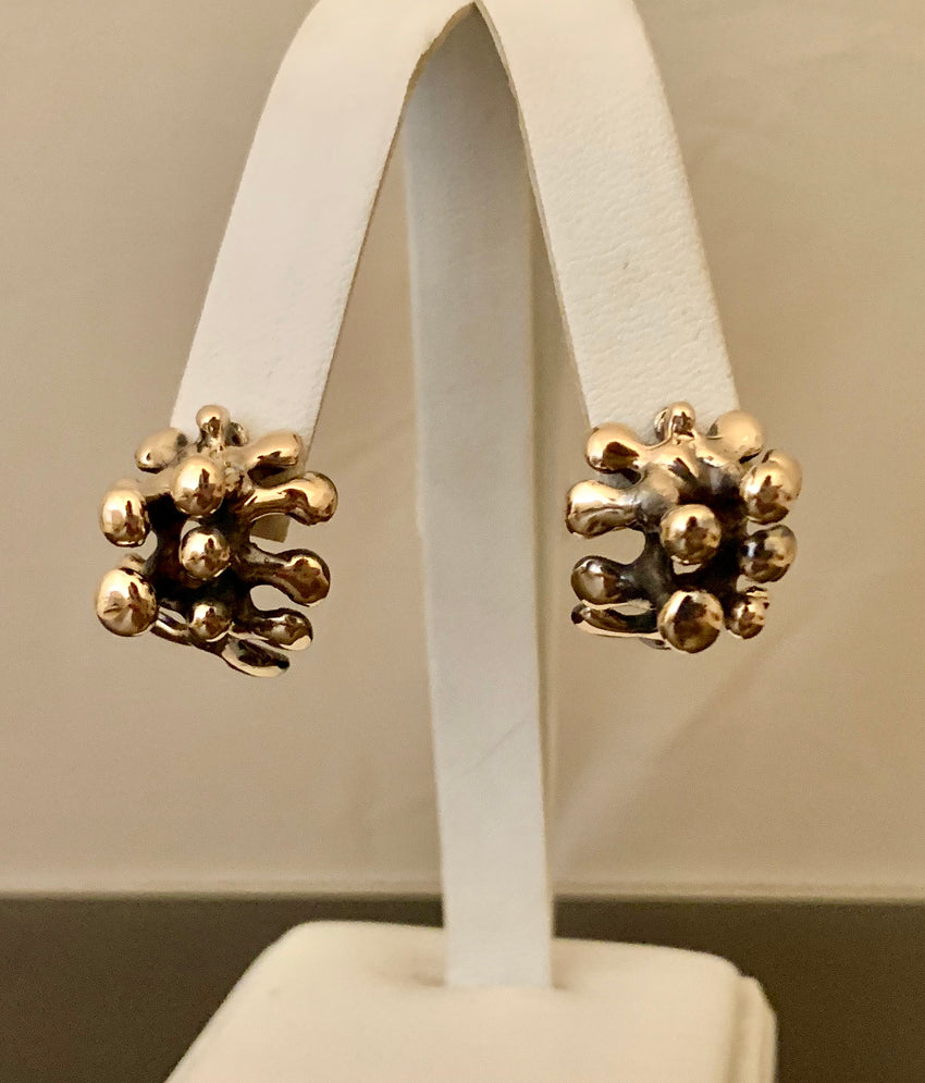 Earrings Bronze Bauble on Post