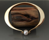 Bronze Bracelet with Pearl