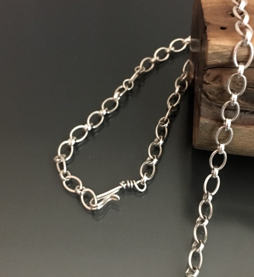 Sterling Silver and 14k Gold Necklace