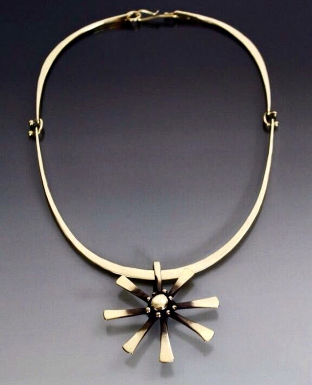 Necklace Bronze Starburst