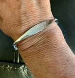 Bracelet Sterling Silver Square Large Gauge