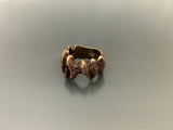 Vintage Bronze Brutalist Ring