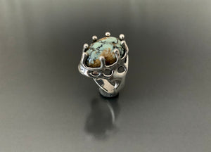 Ring Sterling Silver with Seven Dwarfs Turquoise