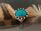 Sterling Silver Ring with Turquoise Mountain Turquoise