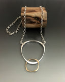 Sterling Silver and 14k Gold Necklace