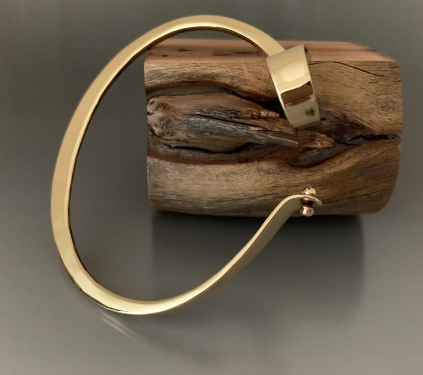 Bracelet Bronze Oval with Curl