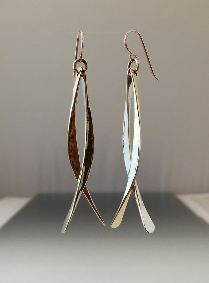 Bronze Double Dangle Earrings - JACK BOYD ART STUDIO and RON BOYD DESIGNS