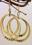 Bronze Double Loop Earrings - JACK BOYD ART STUDIO and RON BOYD DESIGNS