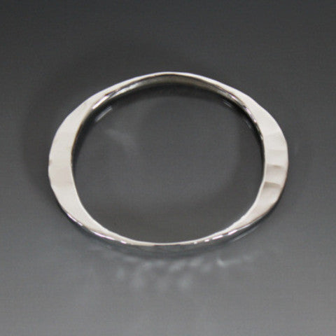 Sterling Silver Large Gauge Oval Shape Bracelet - JACK BOYD ART STUDIO and RON BOYD DESIGNS