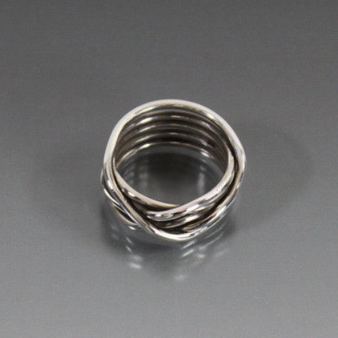 Sterling Silver Organic Wrap Ring - JACK BOYD ART STUDIO and RON BOYD DESIGNS